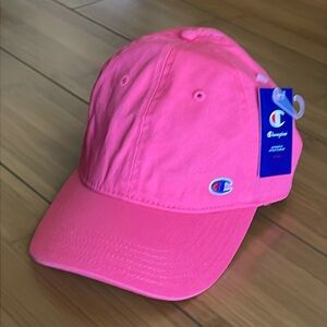 Bright Pink Champion Classic 6-Panel Design Cap